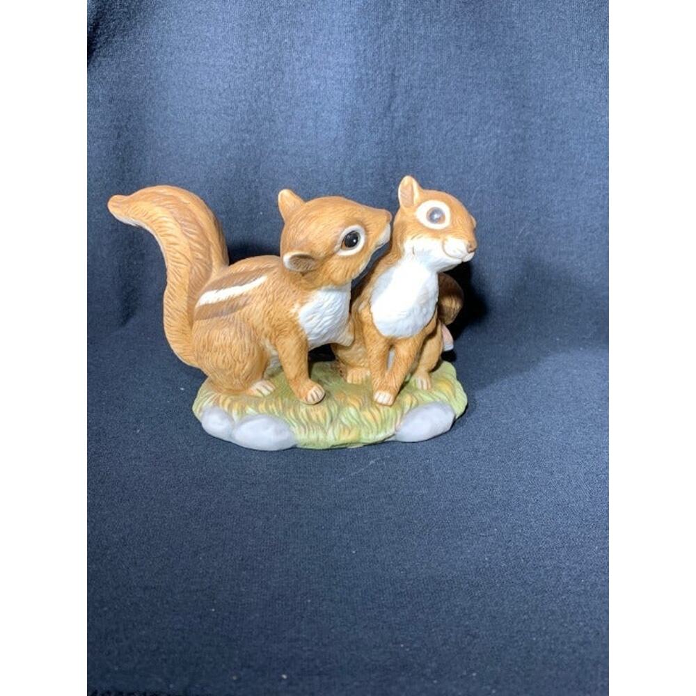 Porcelain Sweetheart Chipmunks Figurine
